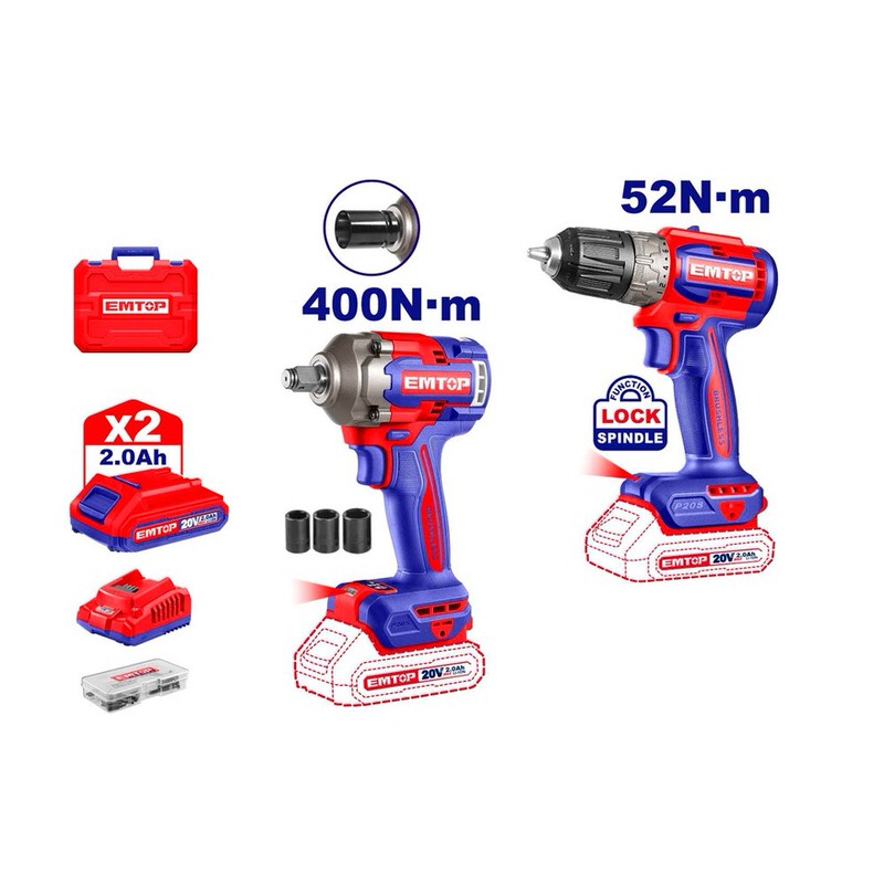 ԷԼ.ԳՈՐԾԻՔ EMTOP ԳԱՅԿԱՎՅՈՐՏ+ՇՈՒՐՈՒՊԱՎՅՈՐՏ 20V ECKL20271