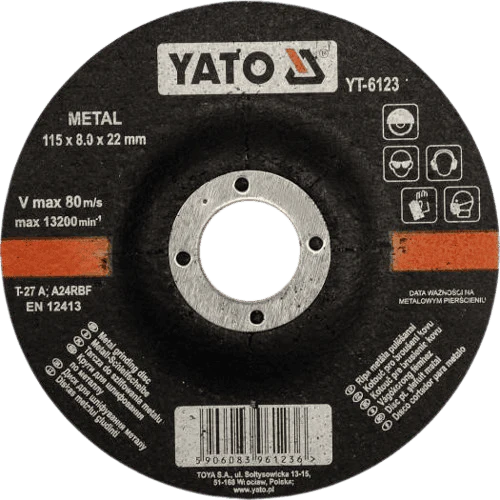 ՍԿԱՎԱՌԱԿ ՏԱՇՈՂ YATO YT 6123 115-8-22