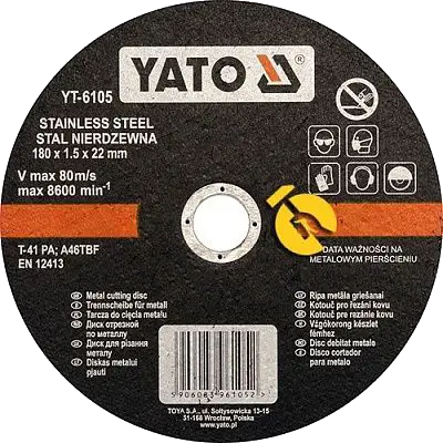 ՍԿԱՎԱՌԱԿ ԵՐԿԱԹ ԿՏՐՈՂ YATO 180-1.5-22 YT6105