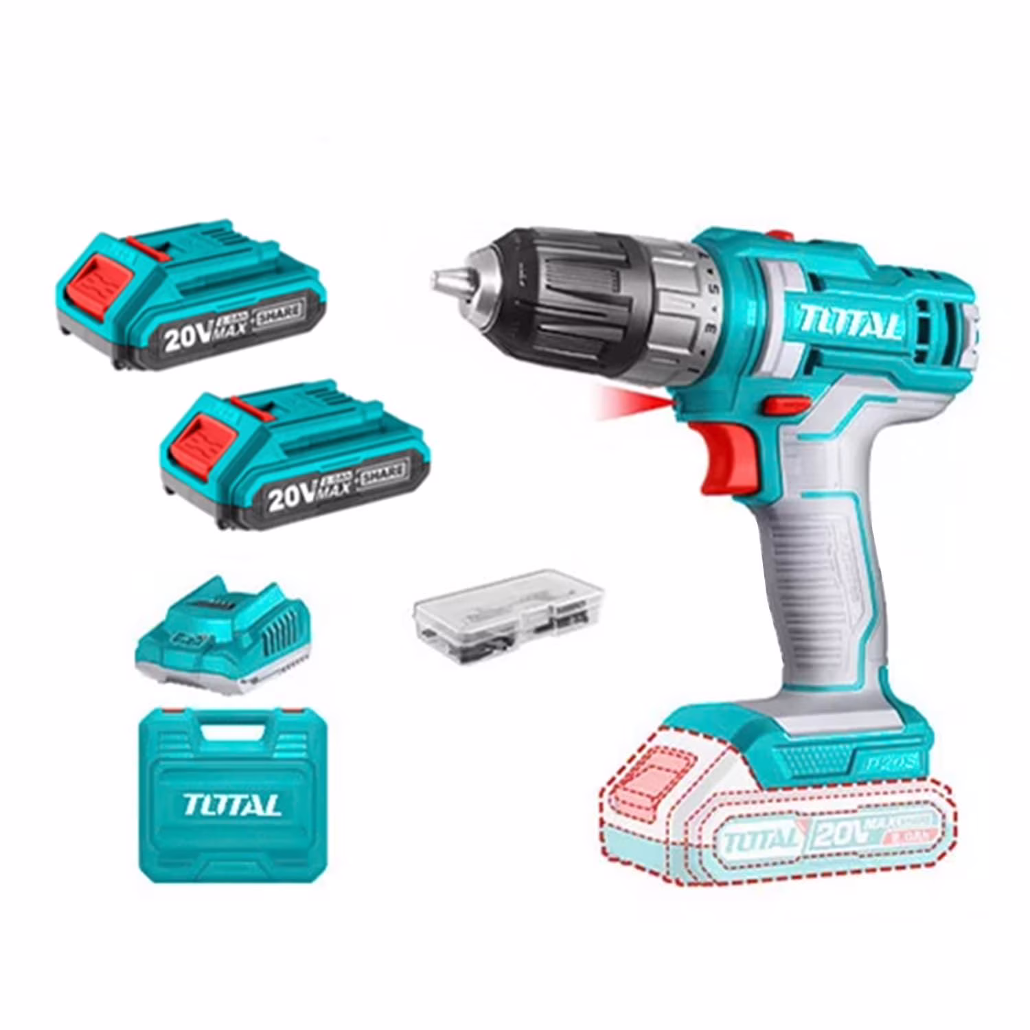 ԷԼ.ԳՈՐԾԻՔ TOTAL ՇՈՒՐՈՒՊԱՎՅՈՐՏ 20V TDLI200528